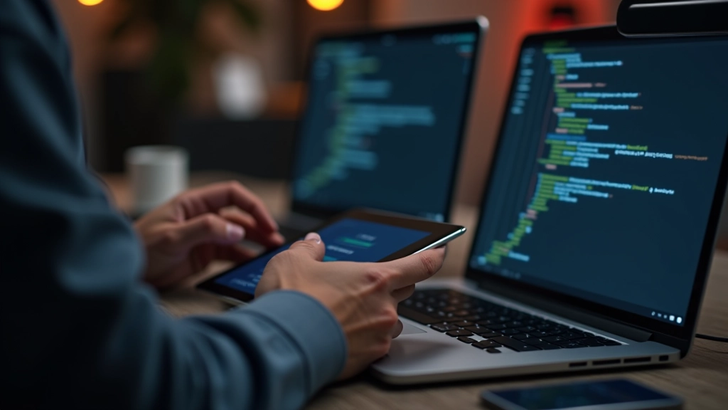Animatieontwerper aan het werk met CSS-animaties op het scherm